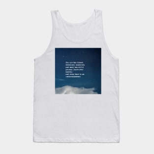 Finest, loveliest, tenderest and most beautiful - Fitzgerald in the night sky Tank Top